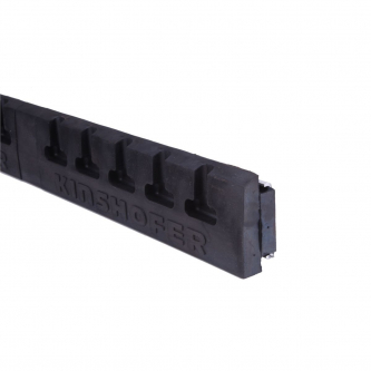 KM 381 20 (1000 mm) rubber, smooth notched.
